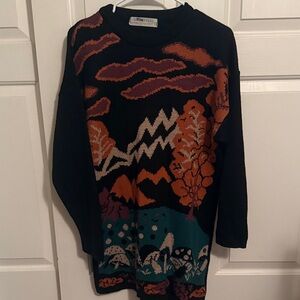 No Mistake Colorful Graphic Sweater